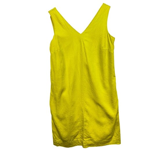 Ophelia Roe Womens Shift Tank Dress Size S Yellow Sleeveless Casual Summer Chic - Picture 1 of 11